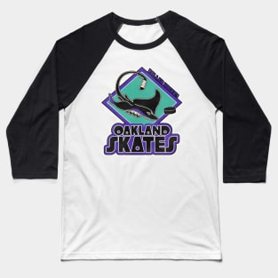 Defunct Oakland Skates Roller Hockey Baseball T-Shirt